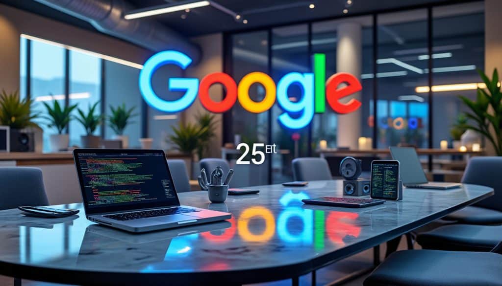 découvrez comment google célèbre ses 25 ans et l'impact de cette icône technologique dans notre article explicatif.